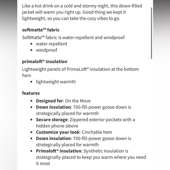 Lululemon lightweight relaxed down jacket size 6 - Picture 5 of 6